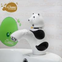 洗脸盆卡通水龙头卫生间面盆冷热幼儿园熊猫洗手盆创意儿童水龙头