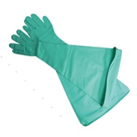 長款80CM綠色(se)丁　防化手套 耐酸堿防護手套干箱(xiang)專用手套