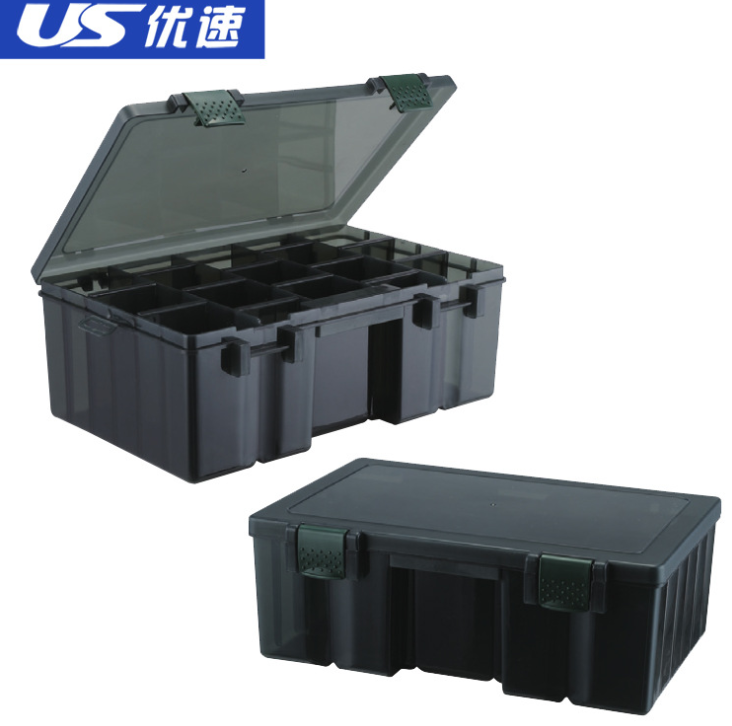 加厚分隔式塑料零件盒物料盒货架分类零件箱工具收纳盒批发直销