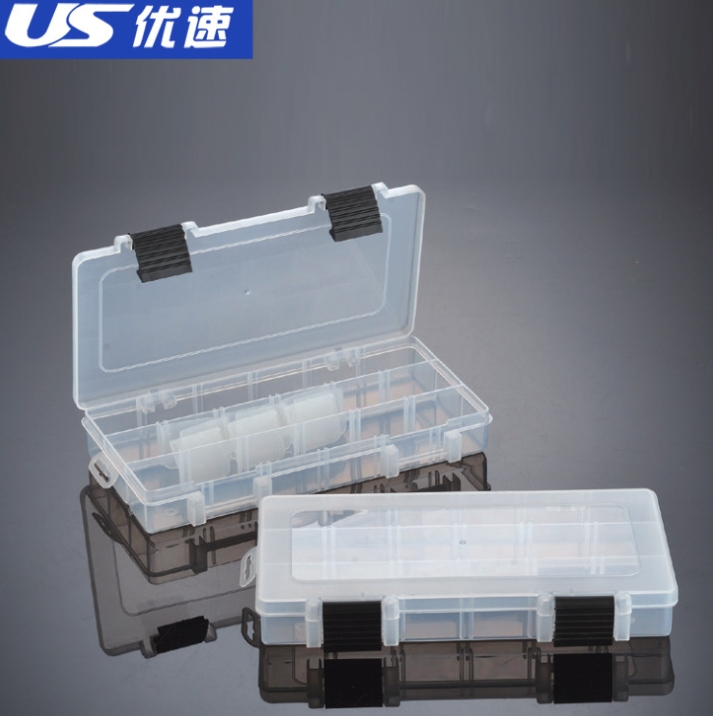透明塑料盒可拆卸收納盒 五金元件工具電子零件盒子多格有蓋